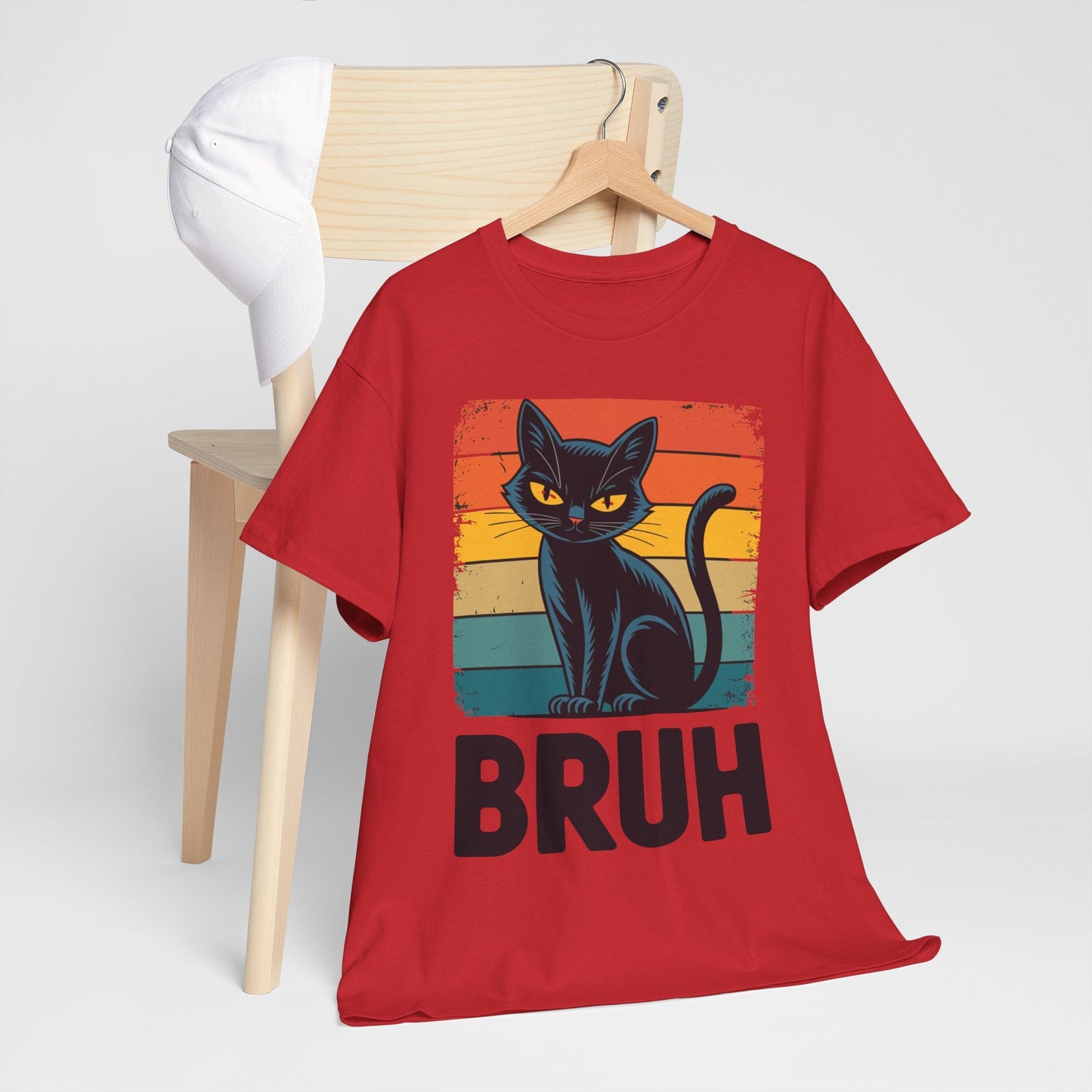 Funny Cat Bruh For Teens Boys Girls Men Women Meme Graphic T-Shirt
