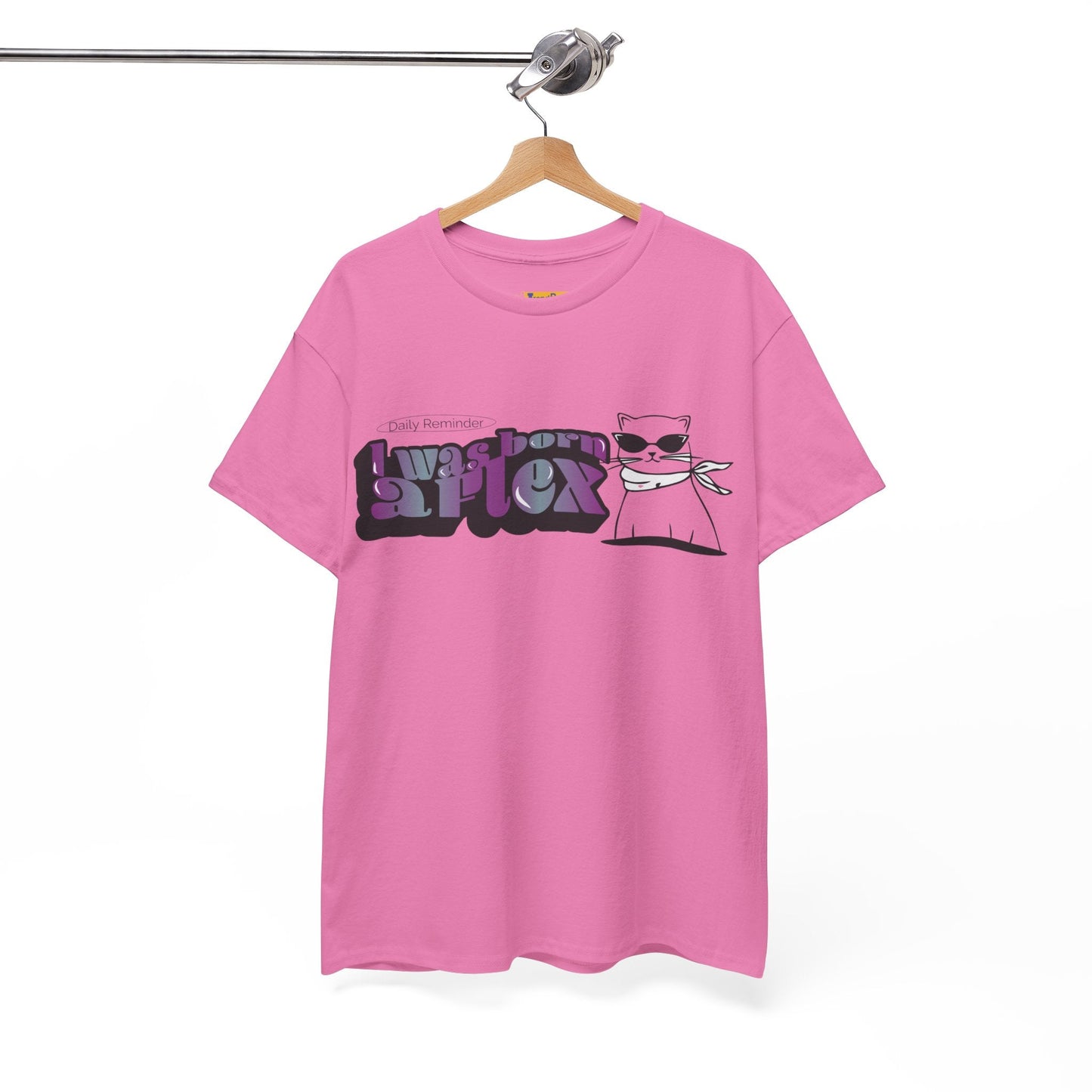 I Was Born A Flex Funny Confidence Quote T-Shirt