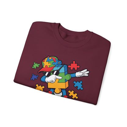 Dabbing Puzzle Autism Awareness Sweatshirt