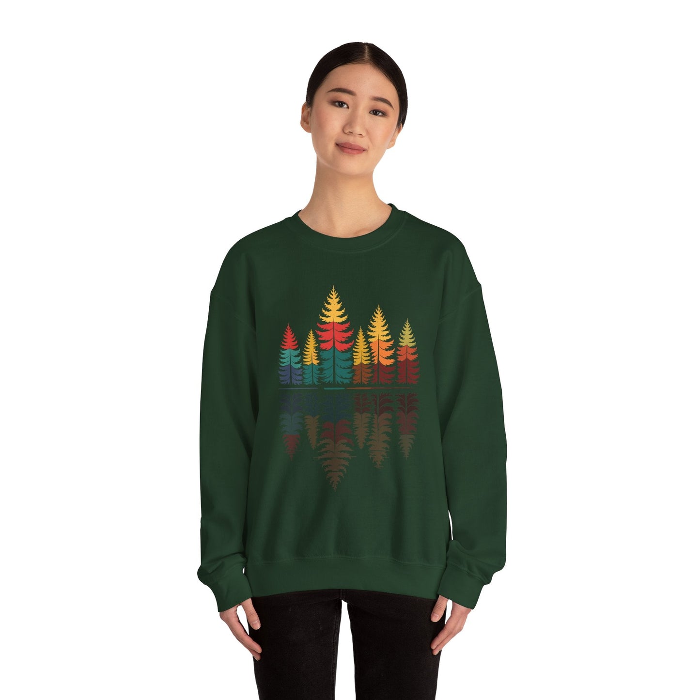 Nature Reflection Forest Trees Outdoor Wildlife Sweatshirt