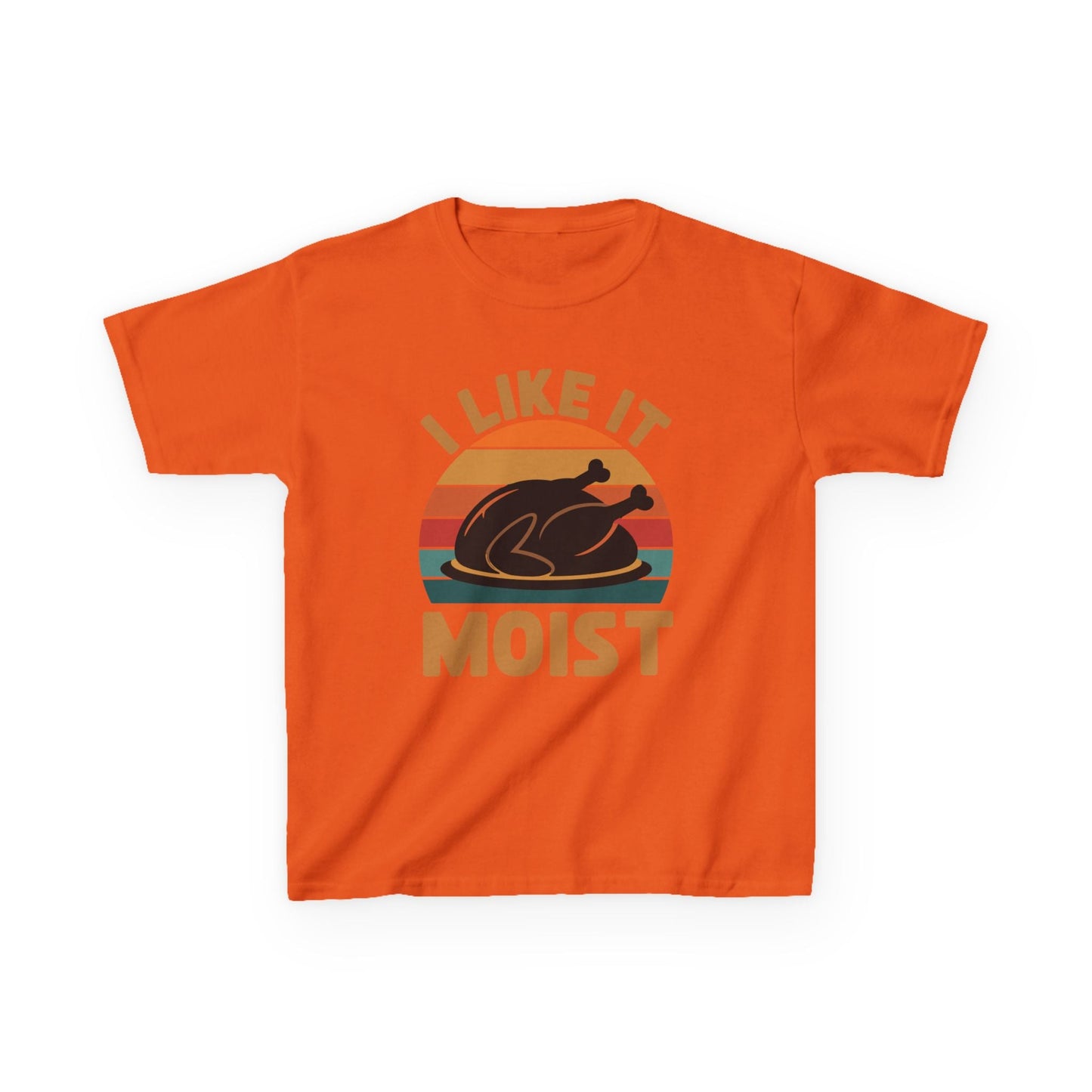 I Like It Moist Unisex Kids Black Thanksgiving T-Shirt
