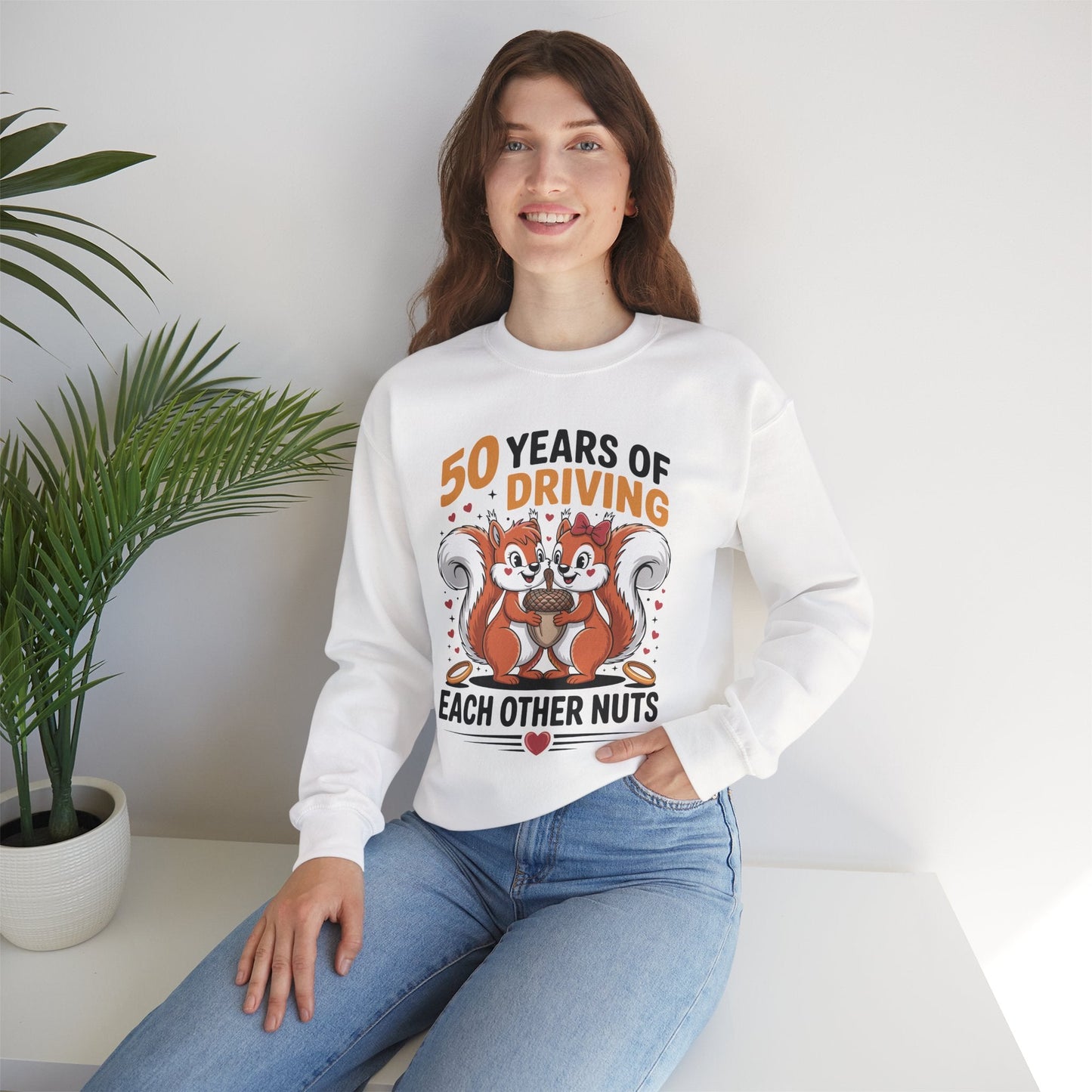 50th Wedding Anniversary 50 Years Of Driving Each Other Nuts Sweatshirt