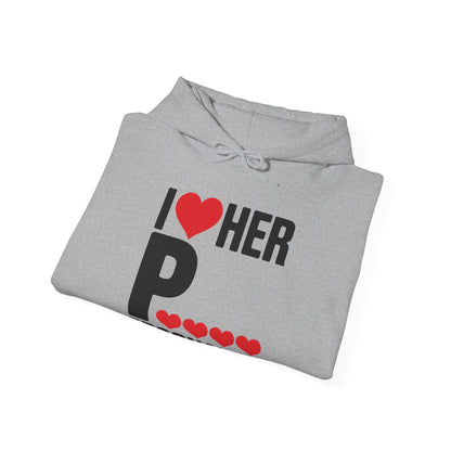 Funny Valentine's Day Couple Matching I Love Her Personality Hoodie