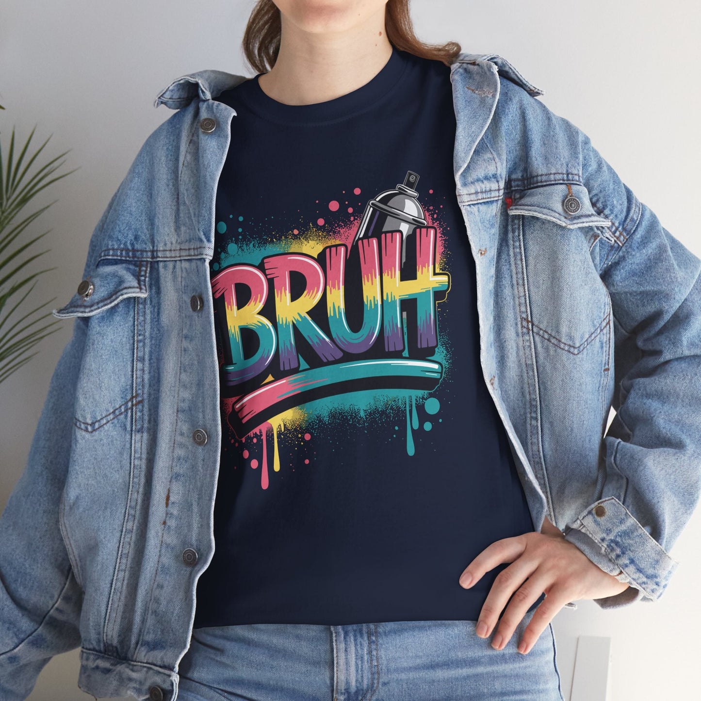 Bruh Graffiti Funny Saying Street Art Meme Men Boys T-Shirt