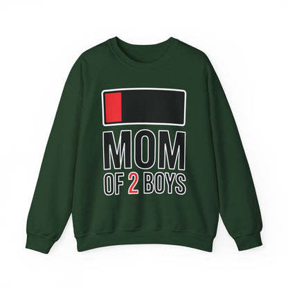 Mom of 2 Boys Gift from Son Mothers Day Birthday Women Sweatshirt