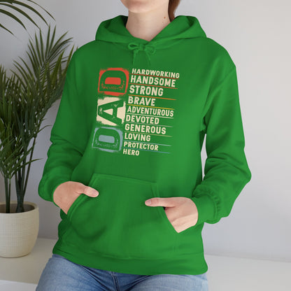 Vintage Funny Definition of Dad Retro Meme Joke Father's Day Hoodie