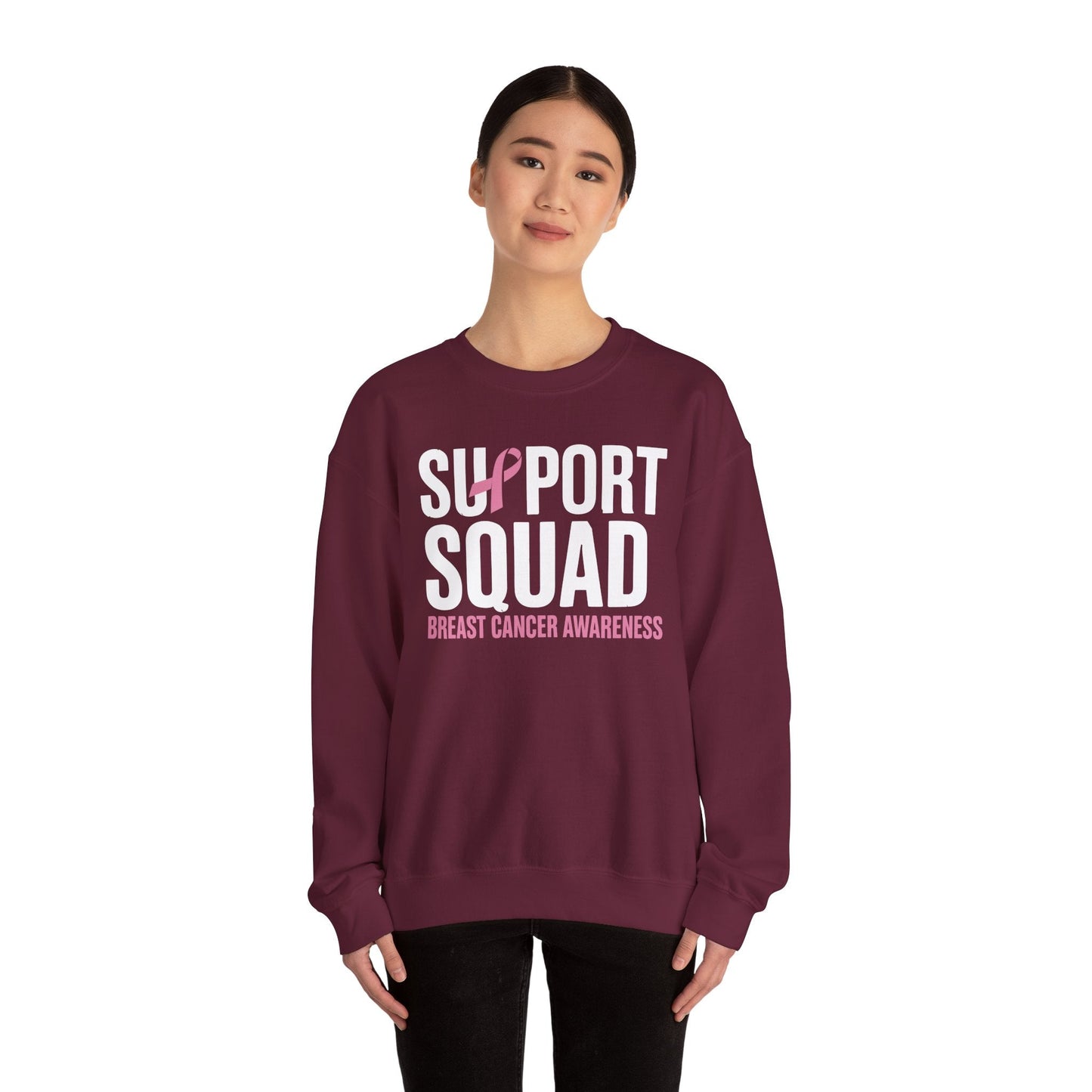 Breast Cancer Shirts Support Squad Breast Cancer Awareness Sweatshirt