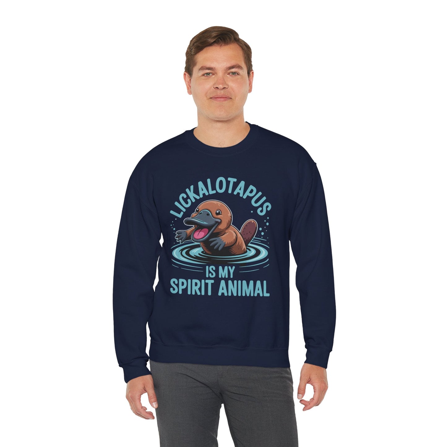 Vintage Funny Lickalottapus Is My Spirit Animal Lovers Meme Sweatshirt