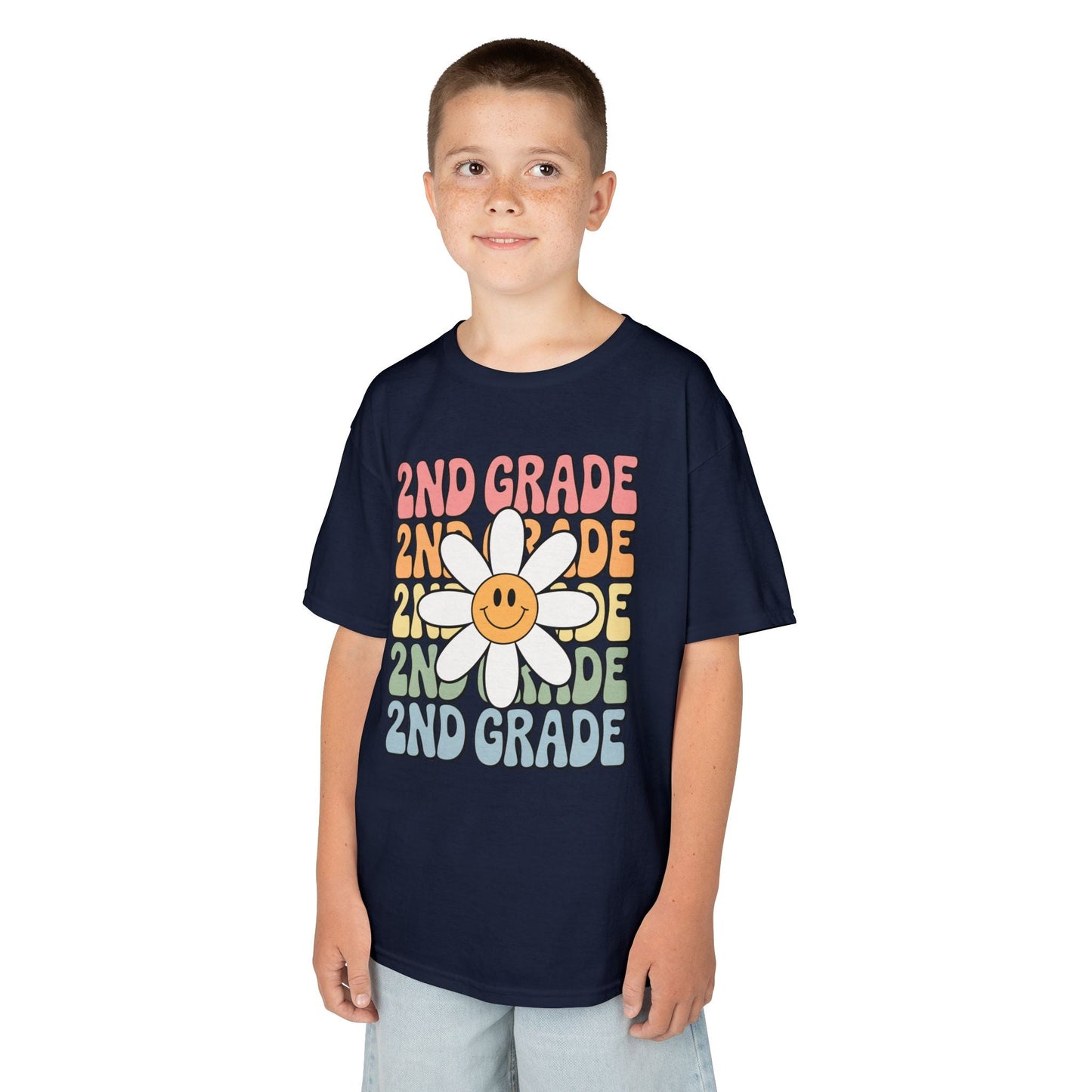 Groovy 2nd Grade Back To School First Day of Second Grade T-Shirt