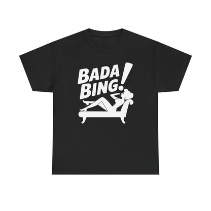 Funny Vintage Bada Sarcastic Bing Retro Sexy Girl Bada Bam T-Shirt