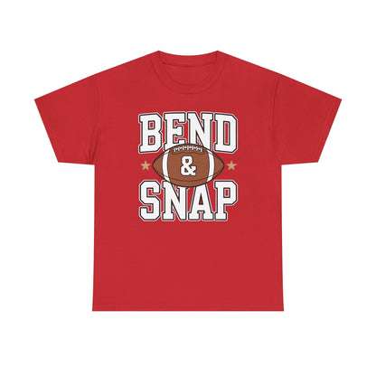 Funny Game Day Touchdown Season Cute Bend and Snap Football T-Shirt