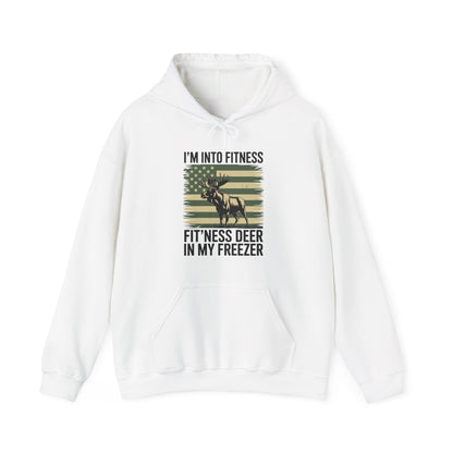 Hunting Im Into Fitness Fit Ness Deer Freezer Men Women Hoodie