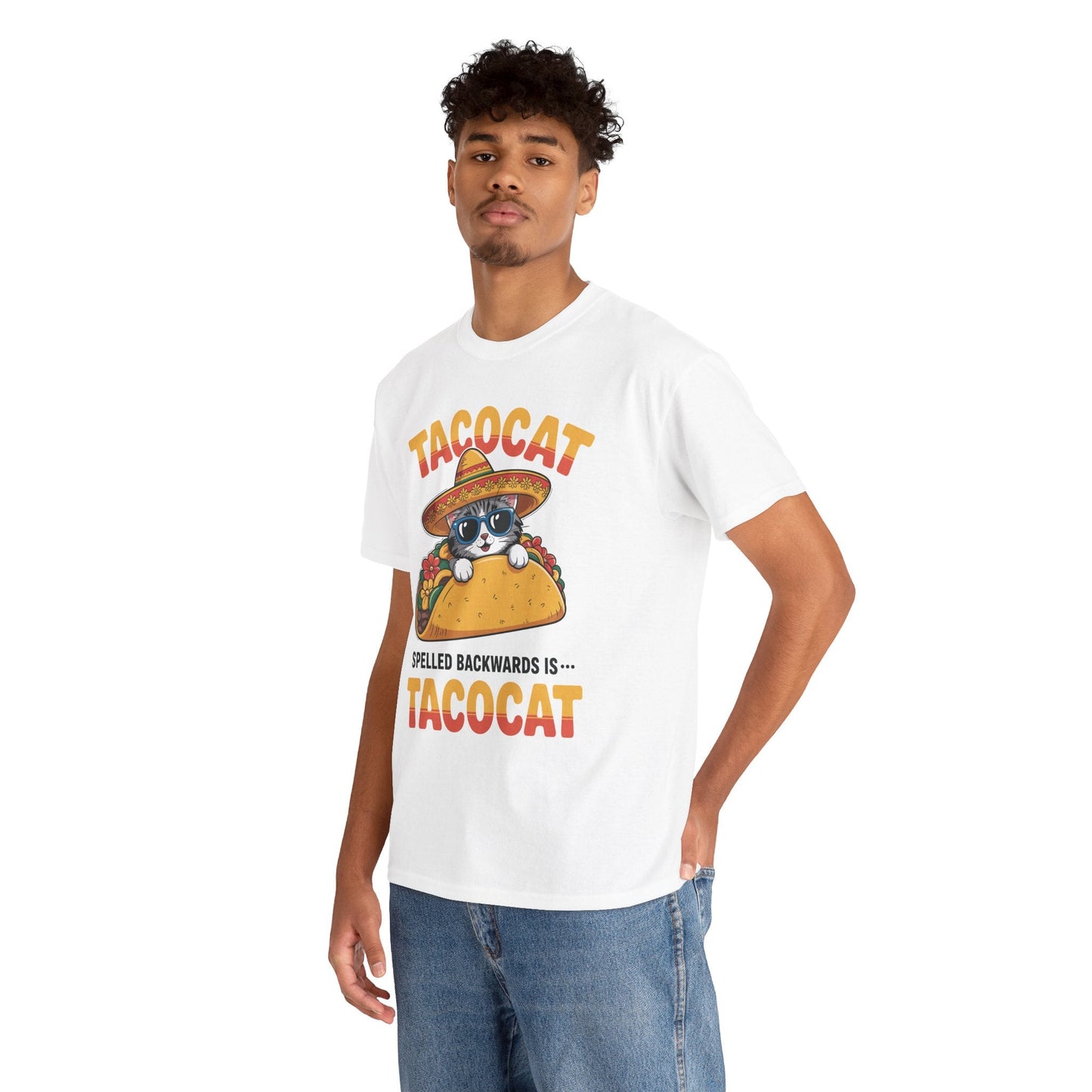 Tacocat Spelled Backwards Taco Cat Cinco De Mayo T-Shirt Men Women