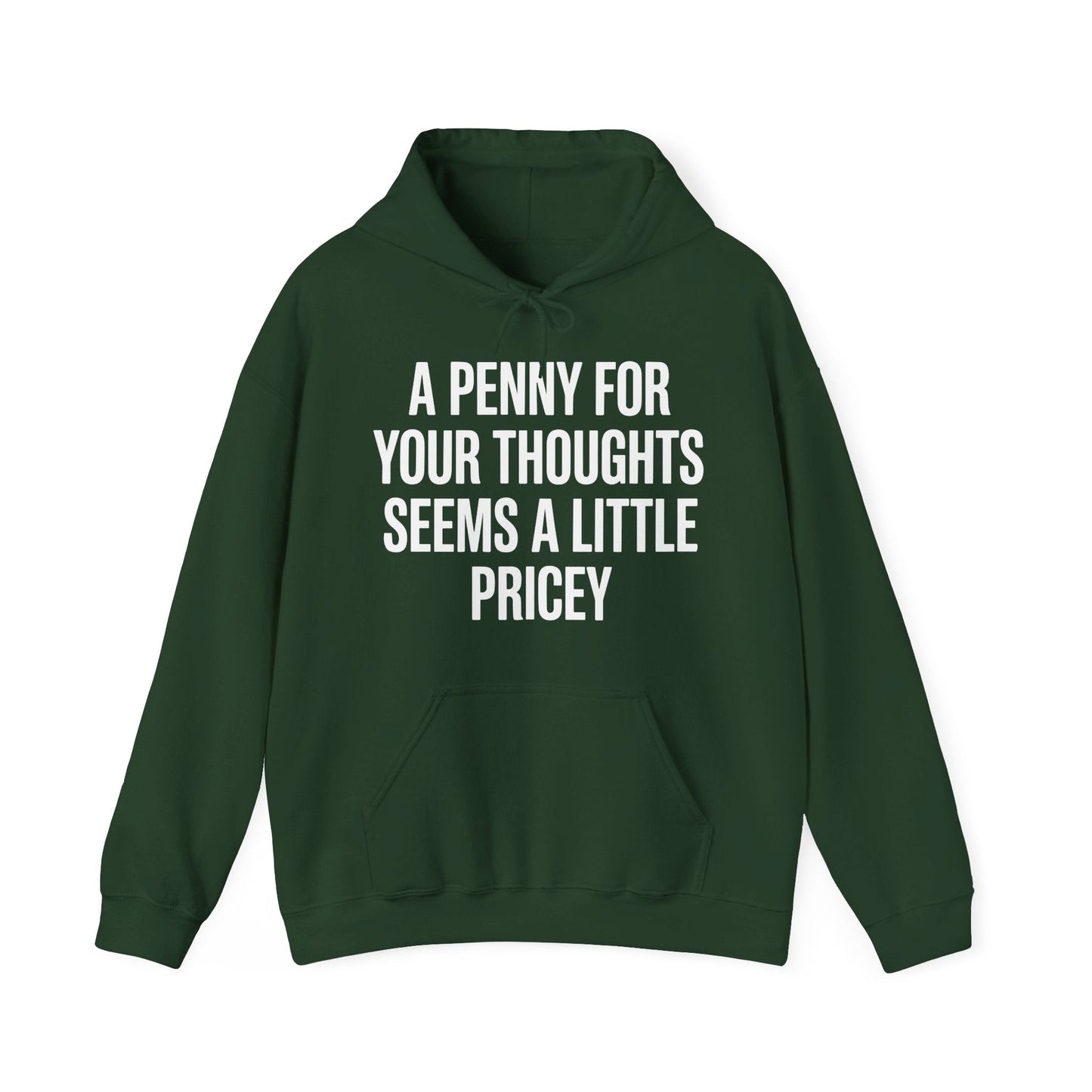 Funny Penny For Your Thoughts Sarcastic Joke Hoodie