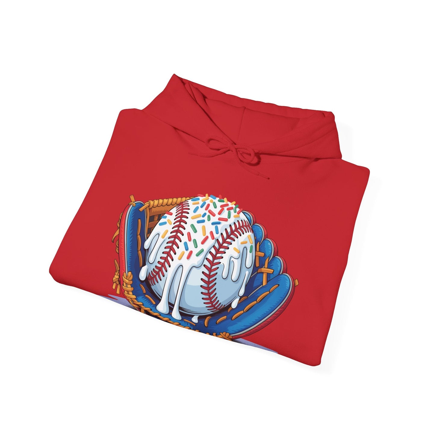 Baseball Drip Ice Cream Sprinkles Baseball Glove Hoodie