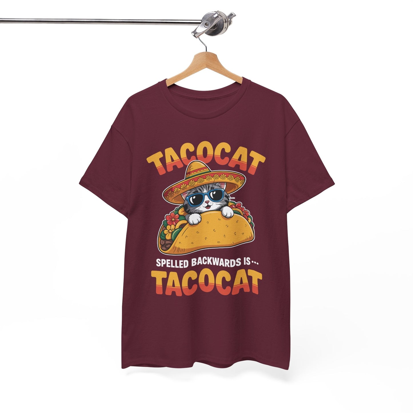 Tacocat Spelled Backwards Taco Cat Cinco De Mayo T-Shirt Men Women
