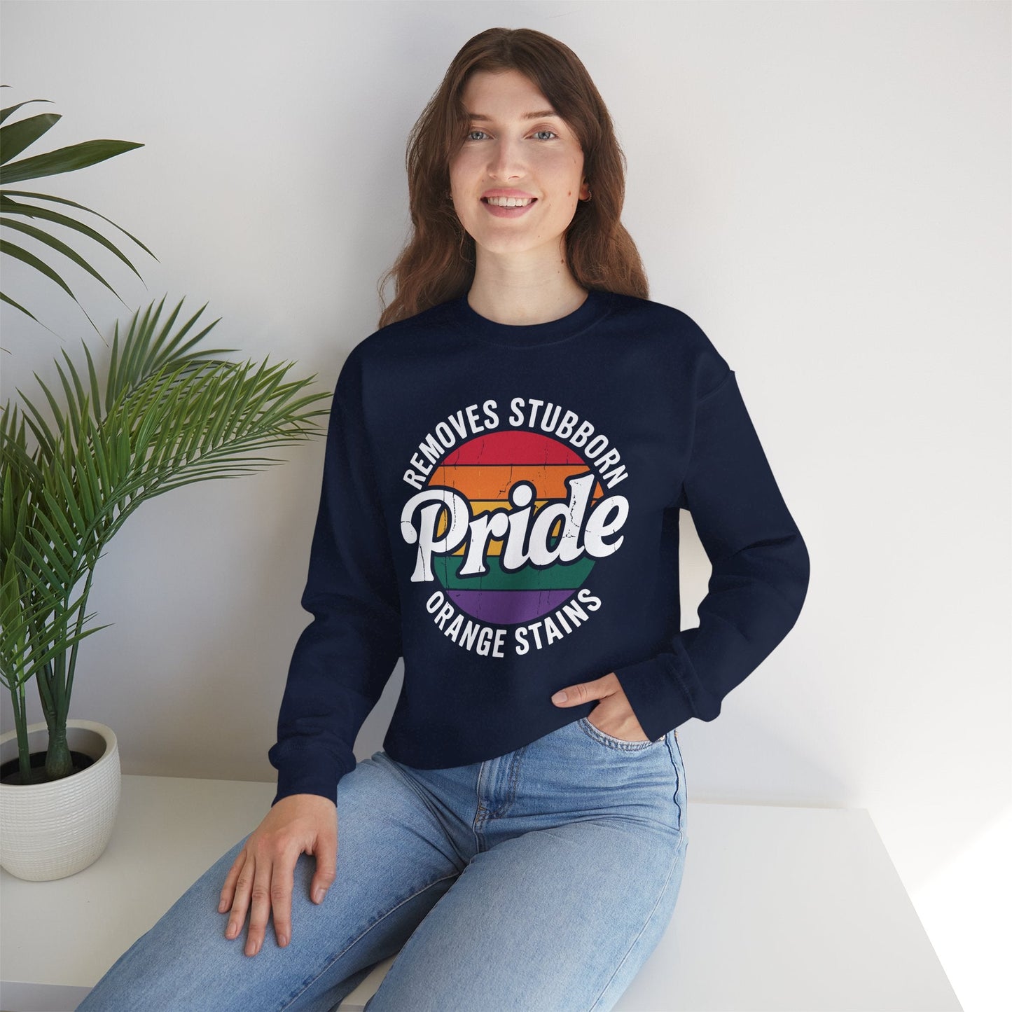 Resist Trump Remove Stubborn Orange Stains Pride Month LGBTQ Sweatshirt