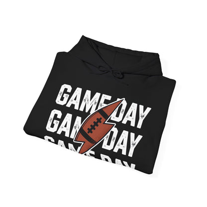 Vintage Game Day Football Lightning Bolt Funny Team Sport Hoodie
