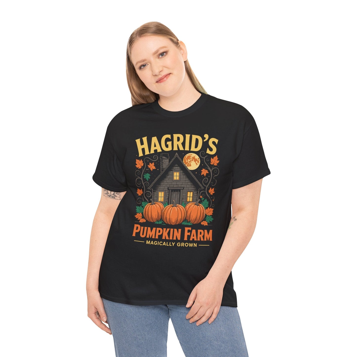 Hagrids Pumpkin Farm Spooky Season Halloween Fun T-Shirt