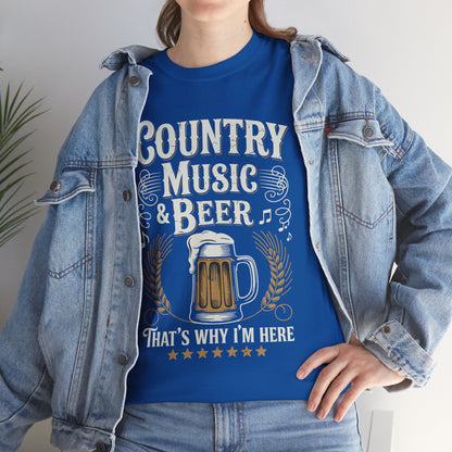 Vintage Country Music and Beer That's Why I'm Here Legends T-Shirt