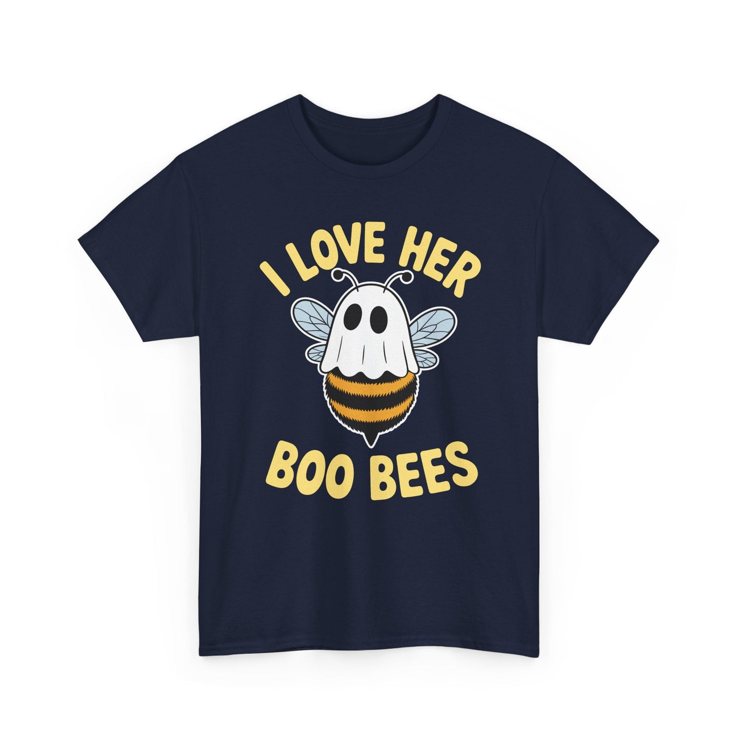 I Love Her Boo Bees Couples Halloween Adult Costume His Men T-Shirt