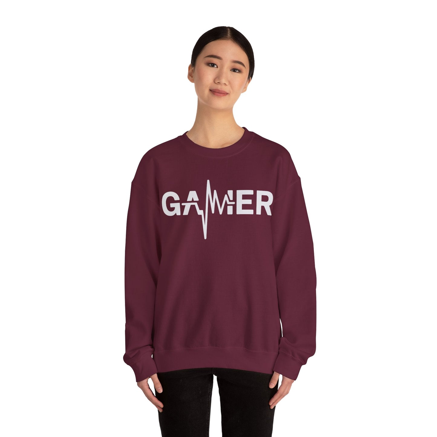 Gamer Heartbeat Video Games Graphic Sweatshirt
