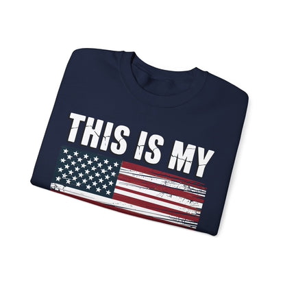 This Is My Pride Flag USA American 4th of July Patriotic Sweatshirt