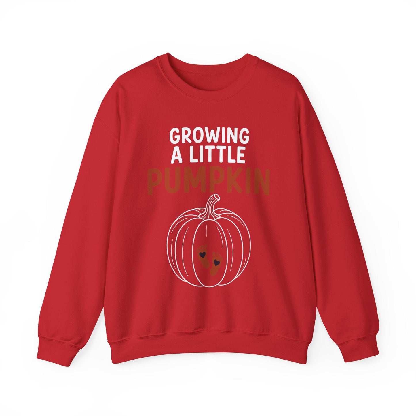 Growing A Little Pumpkin Fall Thanksgiving Baby Bump Wife Sweatshirt