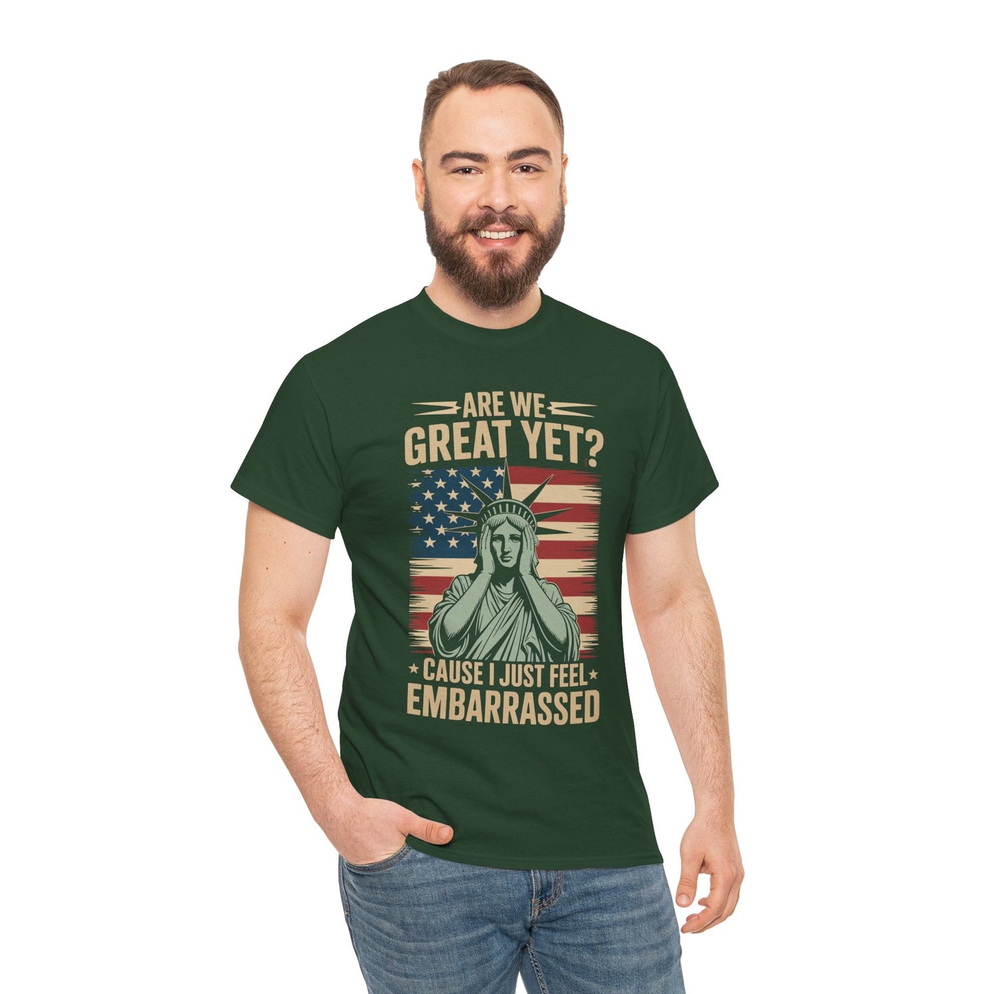 Are We Great Yet Cause I Just Feel Embarrassed Anti Trump T-Shirt