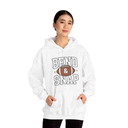 Funny Game Day Touchdown Season Cute Bend and Snap Football Hoodie