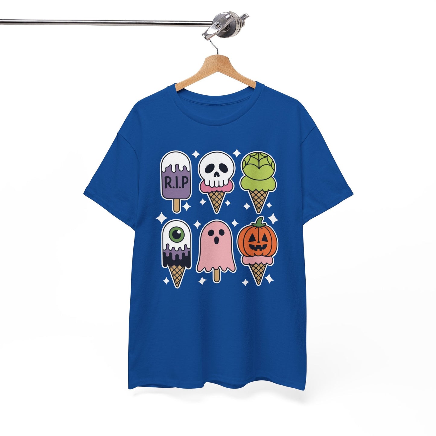 Horror Movie Summer Popsicle Halloween Ice Cream Summer-ween T-Shirt for Men Women