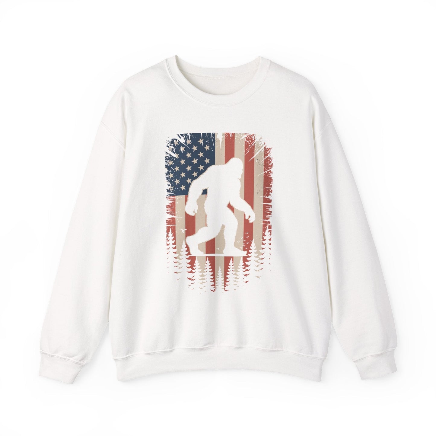 Bigfoot 4th of July Shirt American USA Flag Patriotic Sweatshirt