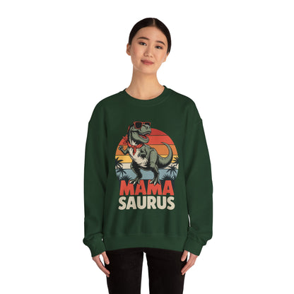Mamasaurus T Rex Dinosaur Mama Saurus Family Matching Women Sweatshirt