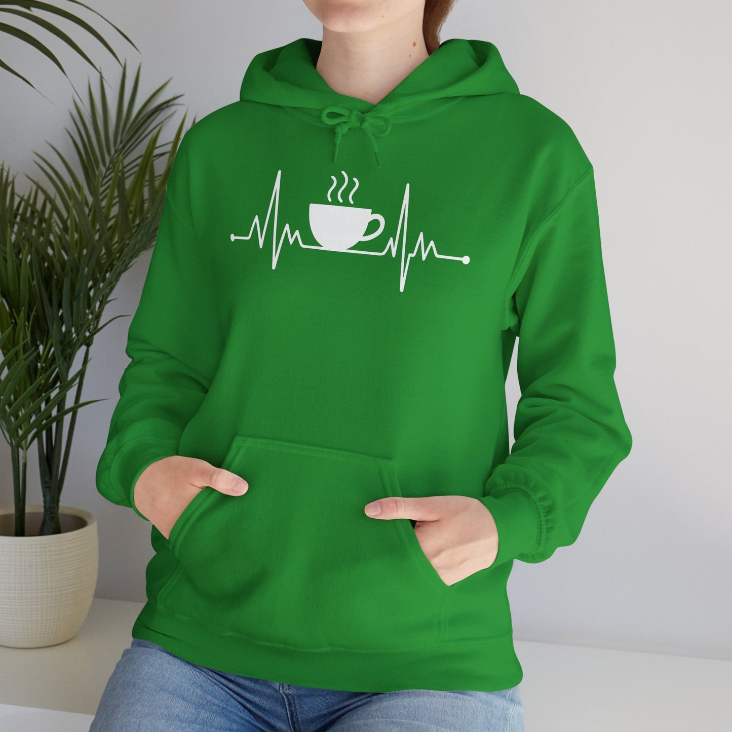 Coffee Heartbeat Drinking Coffee Hoodie