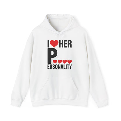 Funny Valentine's Day Couple Matching I Love Her Personality Hoodie
