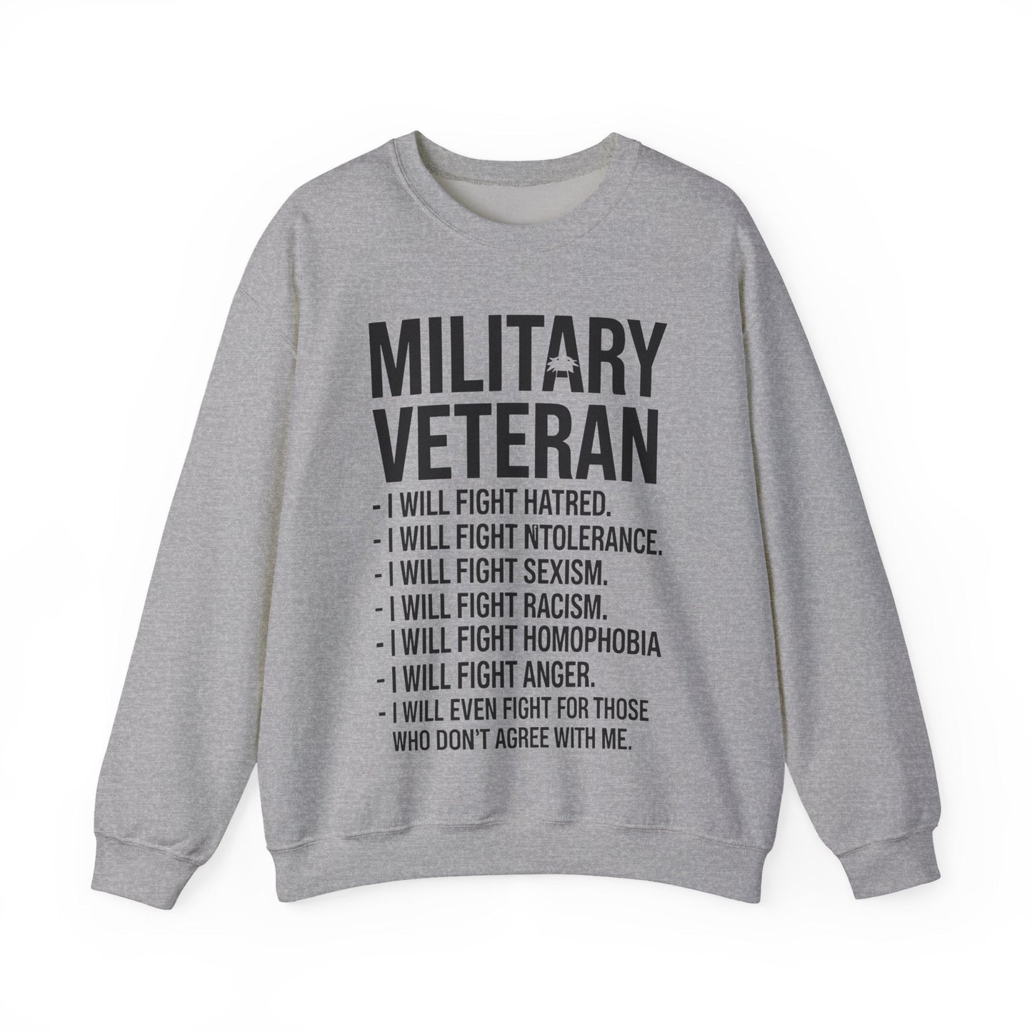 Military Veterans Against Trump 2025 Fight USA Election Sweatshirt