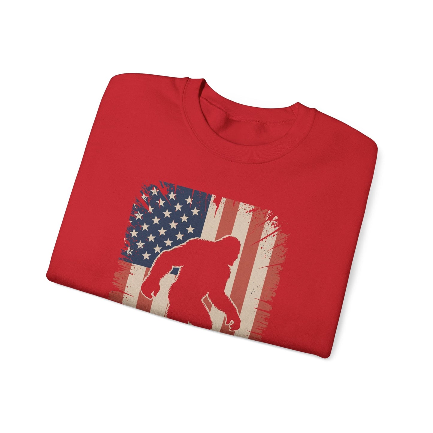 Bigfoot 4th of July Shirt American USA Flag Patriotic Sweatshirt