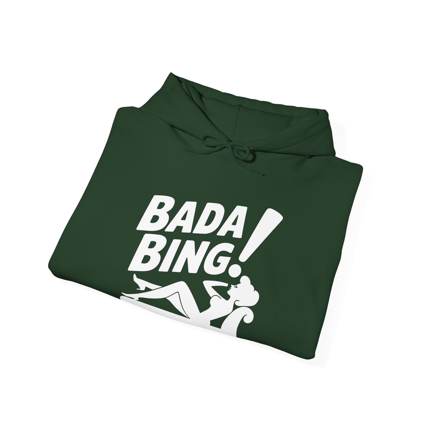 Funny Vintage Bada Sarcastic Bing Retro Sexy Girl Bada Bam Hoodie