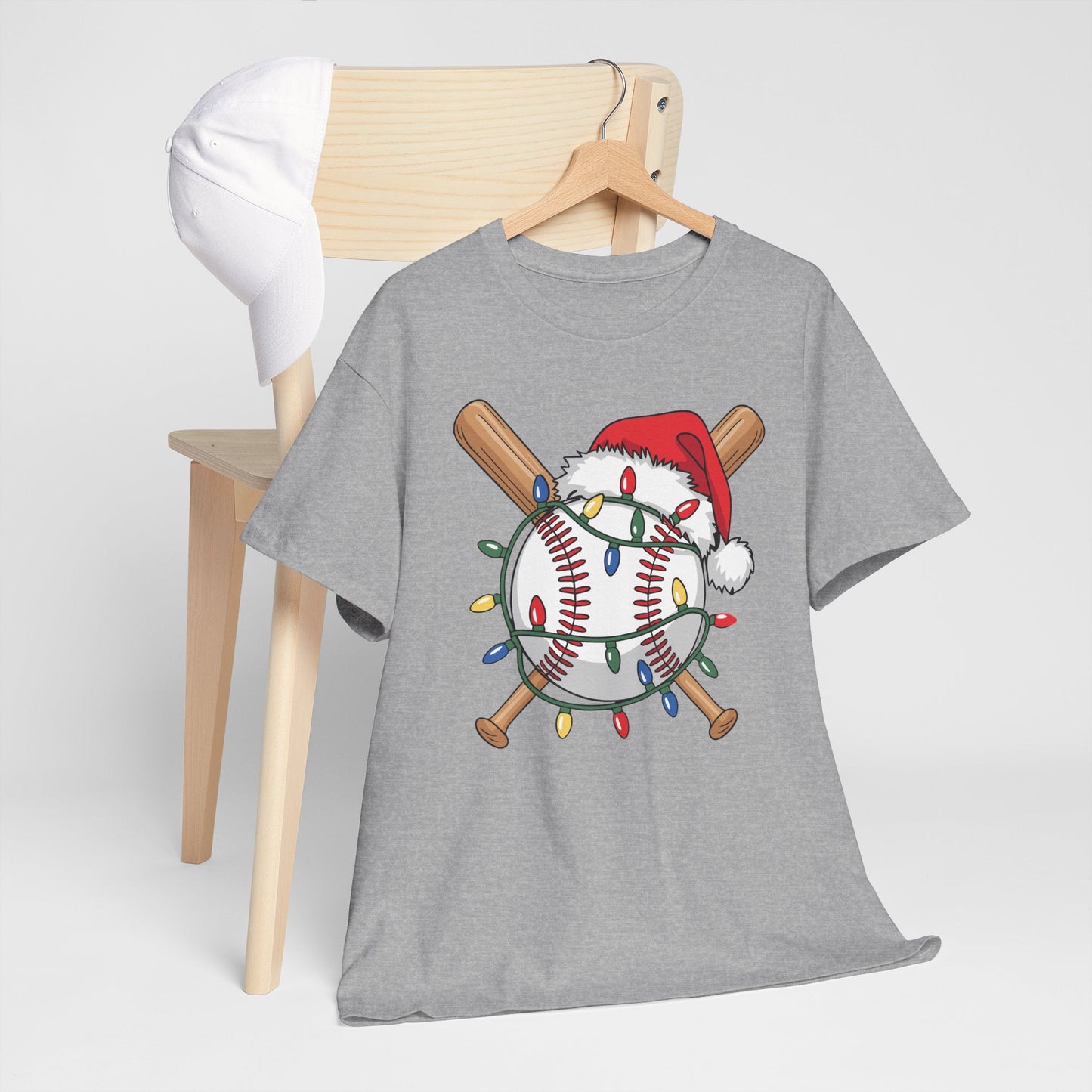 Santa Sports Design For Men Boys Christmas Baseball Player T-Shirt