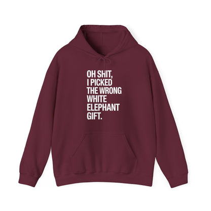 Oh Shit Funny White Elephant Gifts for Adults Under 15 20 Hoodie