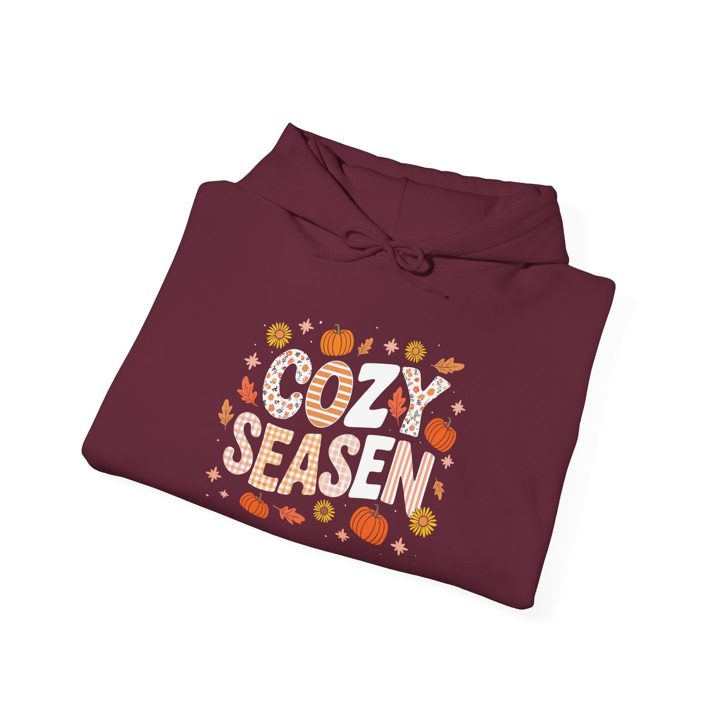 Cozy Season Autumn Fall Vibes Halloween Thanksgiving Pumpkin Hoodie