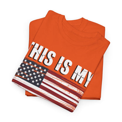 This Is My Pride Flag USA American 4th of July Patriotic T-Shirt