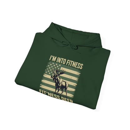 Hunting Im Into Fitness Fit Ness Deer Freezer Men Women Hoodie