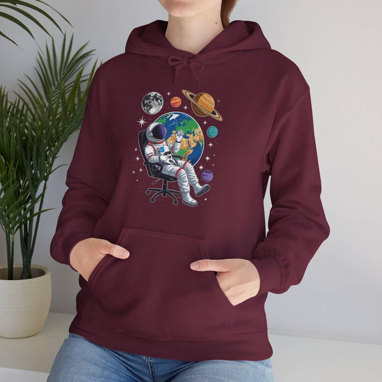 Astronaut Gamer Space Gaming System Planets Hoodie
