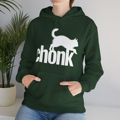Chonk Cat Meme Funny Black Hoodie