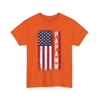 Papaw Grandpa US American Flag Shirt Grandfather Day T-Shirt