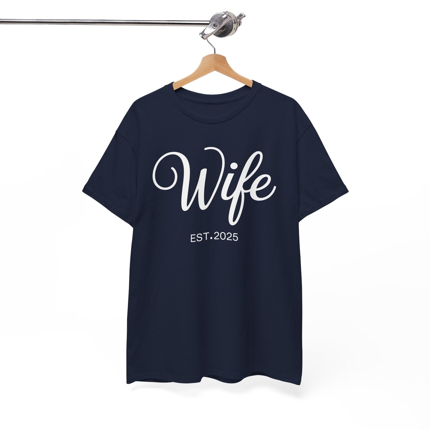 Wife Est 2025 Just Married Honeymoon Wedding Couples T-Shirt