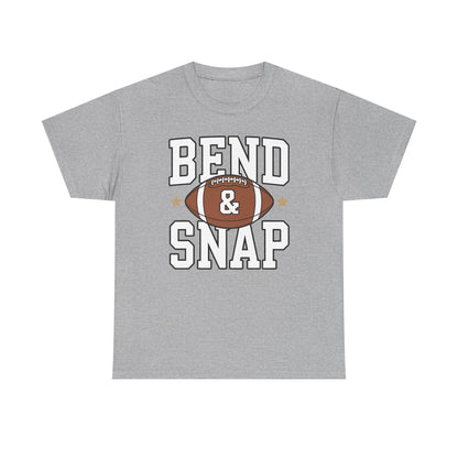 Funny Game Day Touchdown Season Cute Bend and Snap Football T-Shirt