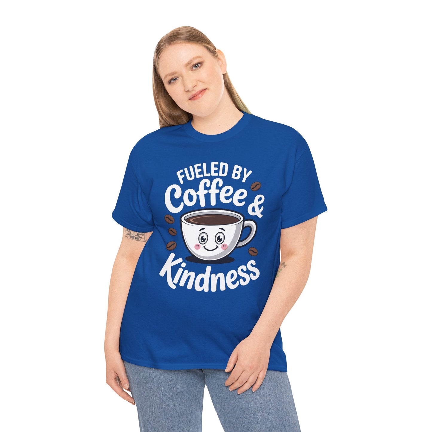 Funny Coffee Lover Fueled by Coffee And Kindness T-Shirt