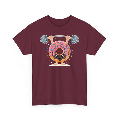Funny Weightlifing Fitness Workout Gym Donut Lover T-Shirt